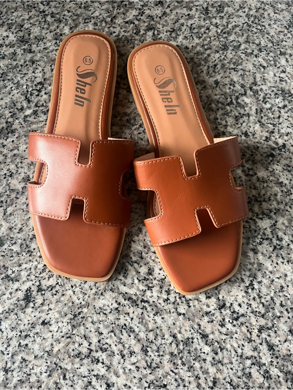 Shella Women's Cognac Slide Sandals